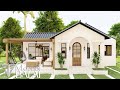 Simple and elegant modern bungalow house design  2bedroom