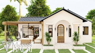 Simple and Elegant Modern Bungalow House Design | 2-Bedroom