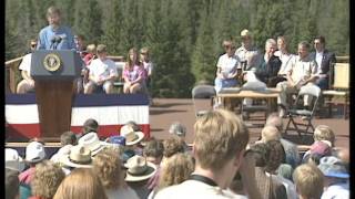 President Clinton at New World Mine Property Agreement Signing (1996)