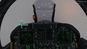 DCS F-18C Case III Final Approach  - Early Morning Recovery while running through fog bank