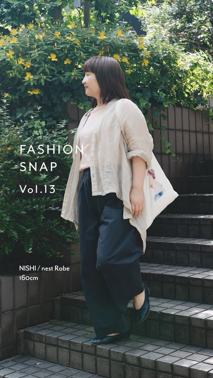 ネストローブ nest robe コート　ドラマ　silent かほさん着用 nest Robe 【定価3.5万】ネストローブ *ベラルーシリネン
