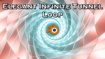 Abstract Geometric Tunnel Loop - blender Tutorial