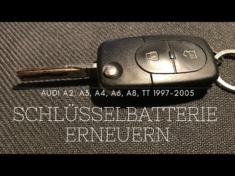 Audi A4 Schlüssel Batterie wechseln