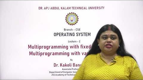 Operating System | Multi programming with fixed partition