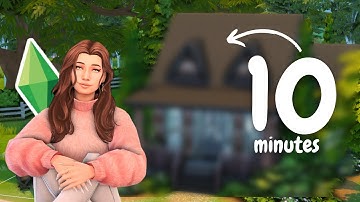 Can I build a house in The Sims 4 in under 10 minutes?