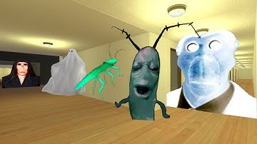 POV OBUNGA PLANKTON COCKROACH AND REAL GHOST GMOD #garrysmod100k  #Nextbots