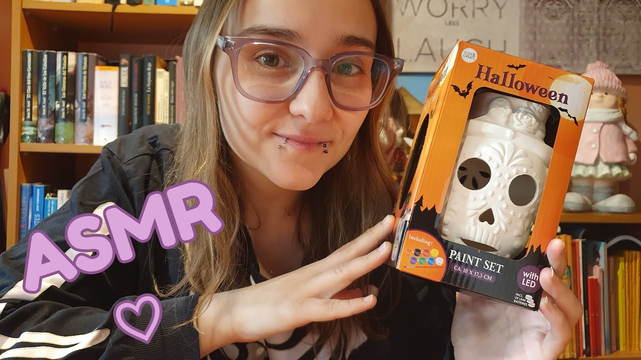 ASMR HALLOWEEN - Pintando una calavera