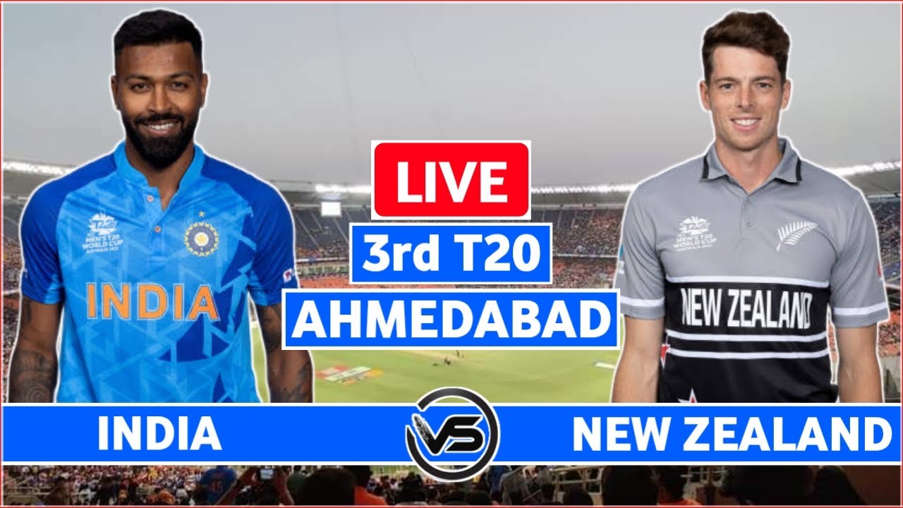 India vs New Zealand 3rd T20 Live IND vs NZ 3rd T20 Live Scores and Commentary