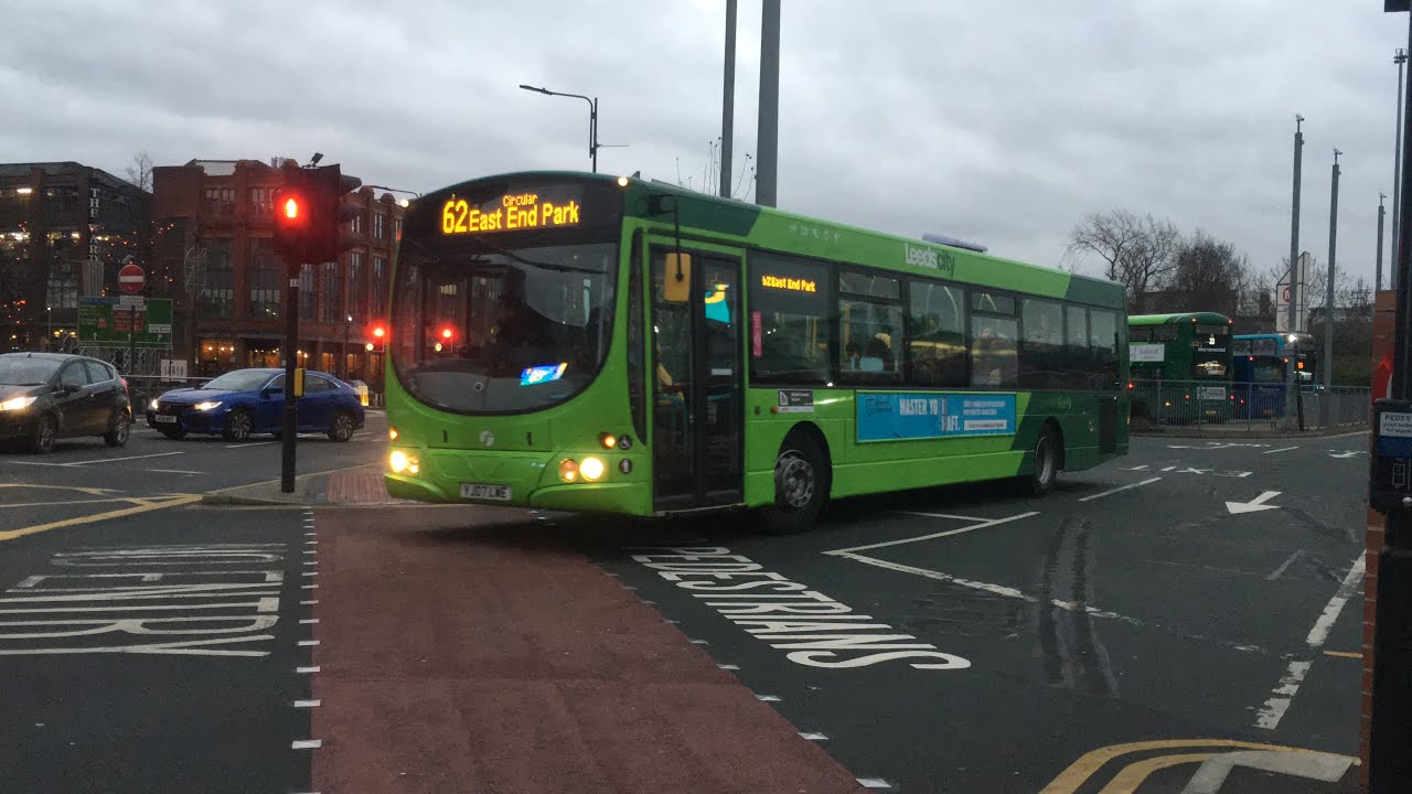 First Leeds 66997 departs Leeds Bus Station with a 62 service for