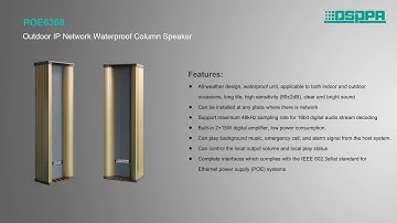 DSPPA | IP Network POE Speaker Series Introduction