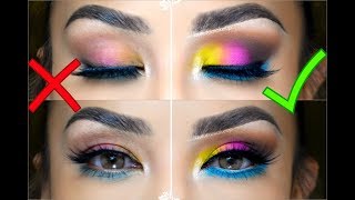 Como hacer tus  SOMBRAS DE OJOS VIBRANTES🌈 / How to Make Any Eyeshadow POP! | auroramakeup