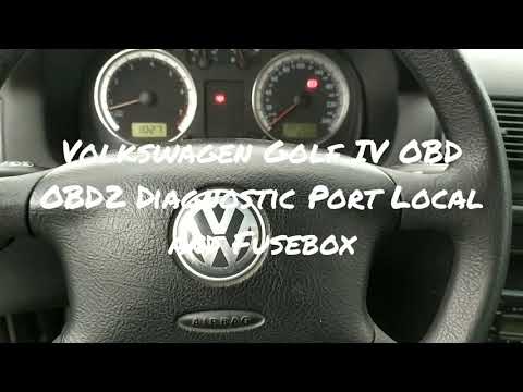 Volkswagen Golf IV OBD OBD2 Diagnostic Port Local and Fusebox