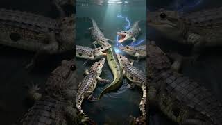 전기 파티 시작한다! Crocodiles Try to Eat an Electric Eel... And INSTANTLY Regret It! (Funny Animation)
