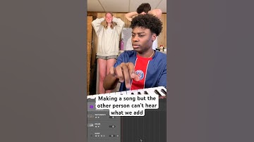 Making a Song but we Can’t Hear What the Other Person Adds #shorts #music #singing