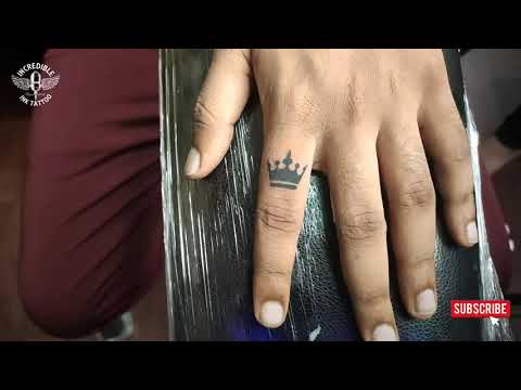 Wanderer Tattoos  Henna theme finger tattoos with queen crown for Richa  Shivhare  Facebook