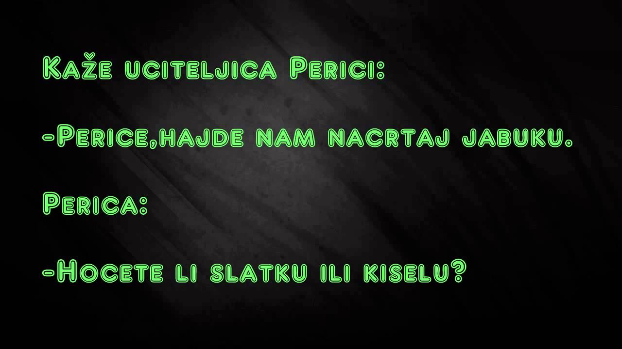 NAJBOLJI VICEVI O PERICI 2.DEO - YouTube