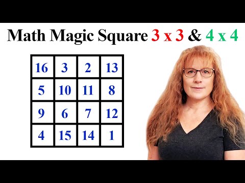 How to Solve Magic Squares in Math | 4 x 4 Magic Square | 3 x 3 Magic Square