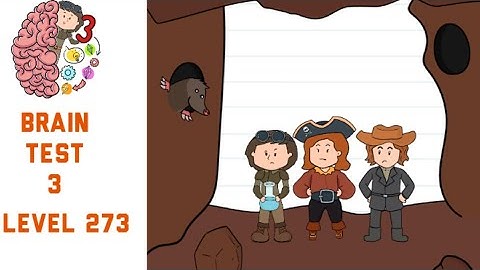 Brain Test 3 Level 273 They are close to the surface but they must find a way to dig out Walkthrough