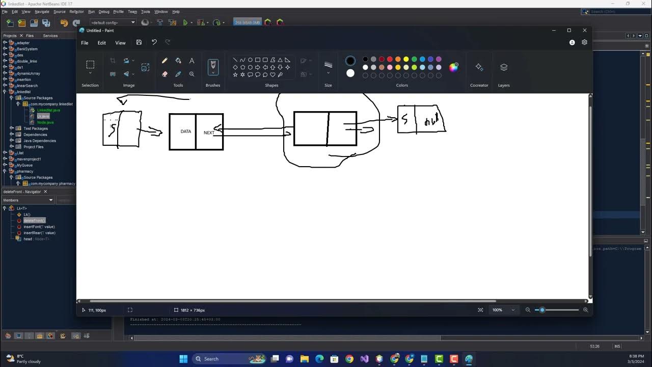 single linked list java - YouTube