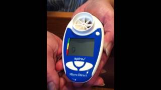 How to Use a Micro Direct SpiroCheck Spirometer