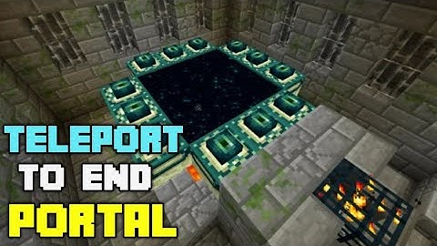 How To TELEPORT To End Portal And Stronghold | Commands Tutorial