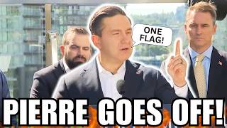 Pierre Poilievre DESTROYS The Woke Pride Flag, Sticking Up For Canada!