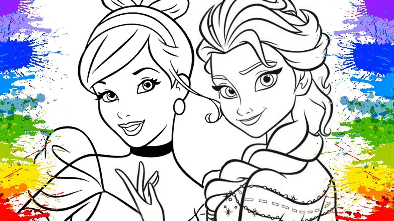 Desenhos da disney para colorir Bonecas desenhos animados em portugues  colorir para crianças pintura 