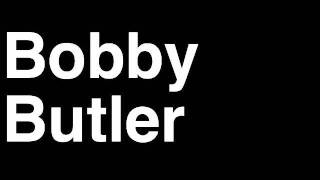 How To Pronounce Bobby Butler Ottawa Senators Nhl Hockey Player Runforthecube