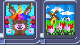Pixel Flow Level 44 45 Game Walkthrough IOS