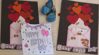 How to make happy birthday card.DIY card.birthday card