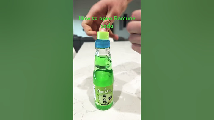 How to open Ramune soda.