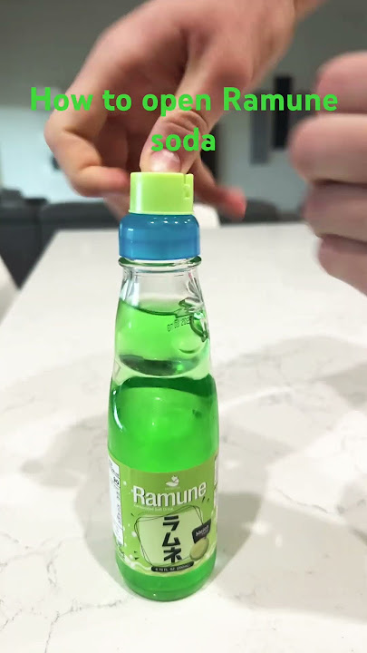 How to open Ramune soda.