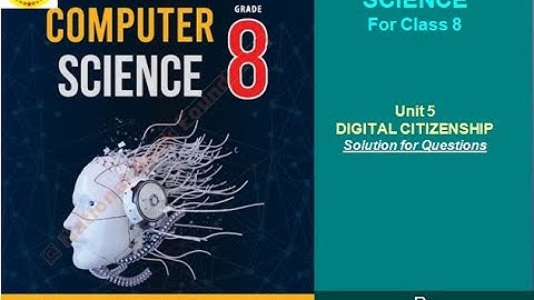 Computer Science 8 class Unit 5  exercise