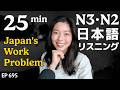 日本の働き方の問題＆働きたくない若者 Japanese Listening Practice N3・N2レベル【中級】Ep.695 Mp3 Song