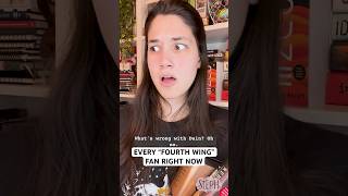 The “Fourth Wing” fandom right now | #booktube #fourthwing #fandom #shorts