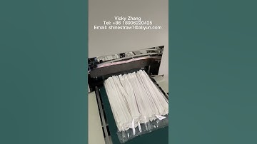 PP Plastic Straws Packing Machine in Line