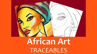 traceables painting easy african