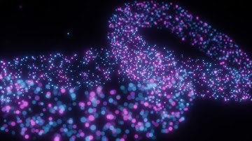 Neon Particle Infinite Wave Background Animation | Seamless Loop for Websites & UI Design