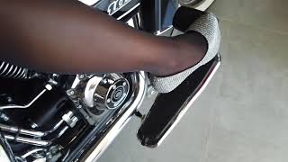 My 8 Inch Y Silver Fashion High Heels On Harley Davidson Deluxe And Black Stockings Refew From 20