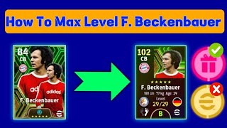 How To Train Beckenbauer In eFootball/Pes 2024