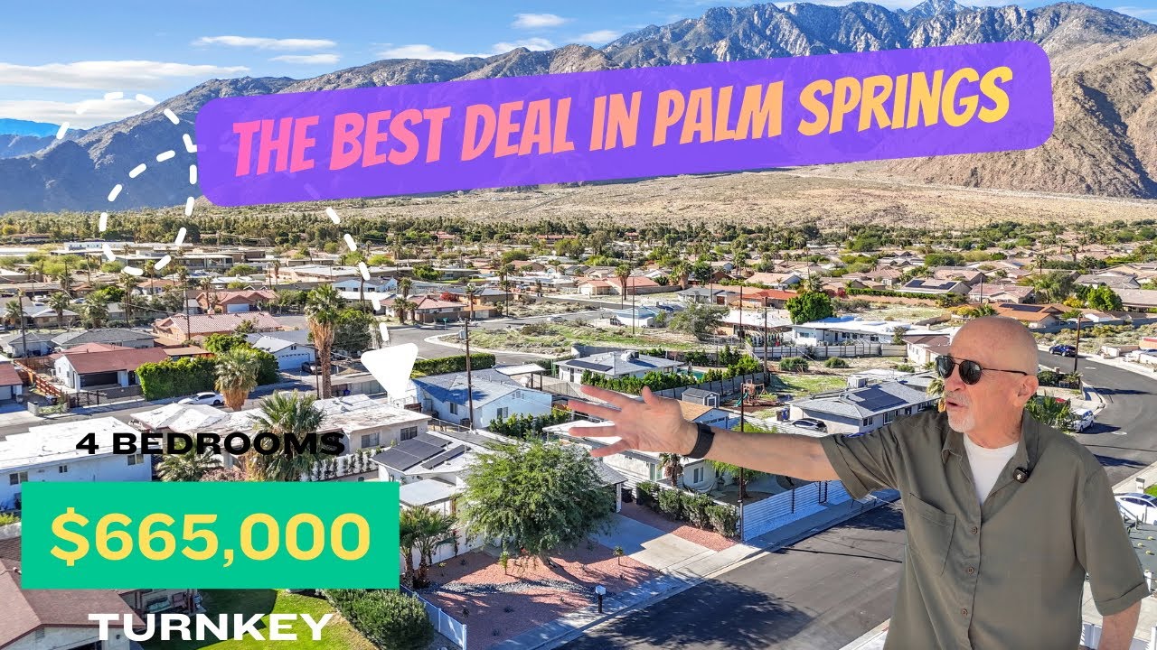 Палм-Спрингс 🌴 Дом под ключ с 4 спальнями продается. Отличное предложение для проживания или сдач...