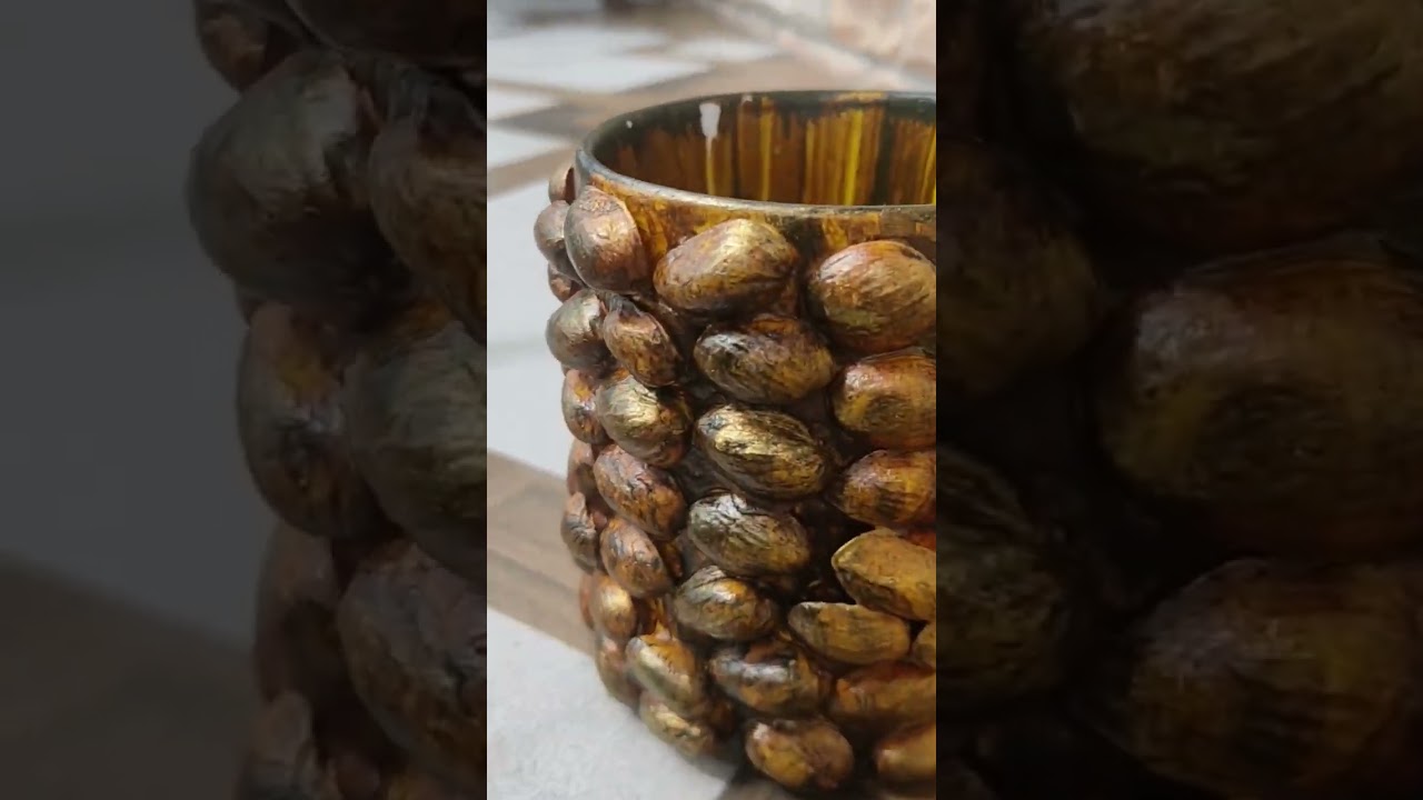 Easy pistashell craft #diycrafts