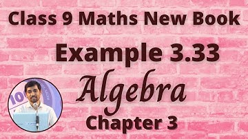 9th Maths Example 3.33 Algebra Chapter 3 Division of Polynomials TN Syllabus AlexMaths