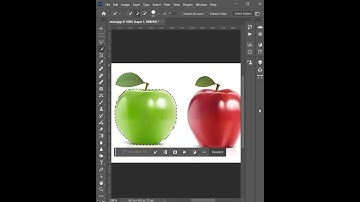 How to color an apple from green to red Photo and video editing in Adobe Premiere and Photoshop
