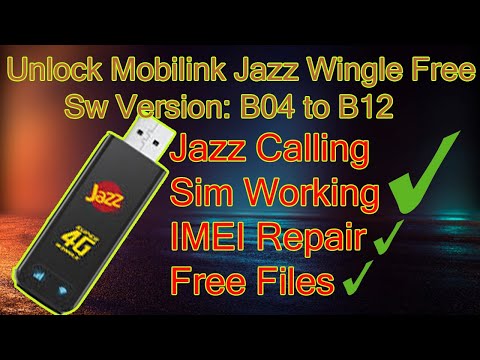 How to Unlock Jazz Wingle For All Networks including Jazz Calling Sim | Free Files