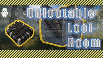 How to make an unlootable loot room in RUST, #rustunlootable