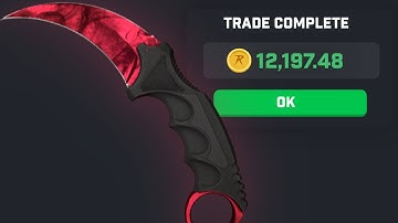 depositing my KARAMBIT RUBY on CSGOROLL