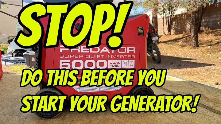Must-Know Tips for Your Predator 3500-5000 Watt Generator