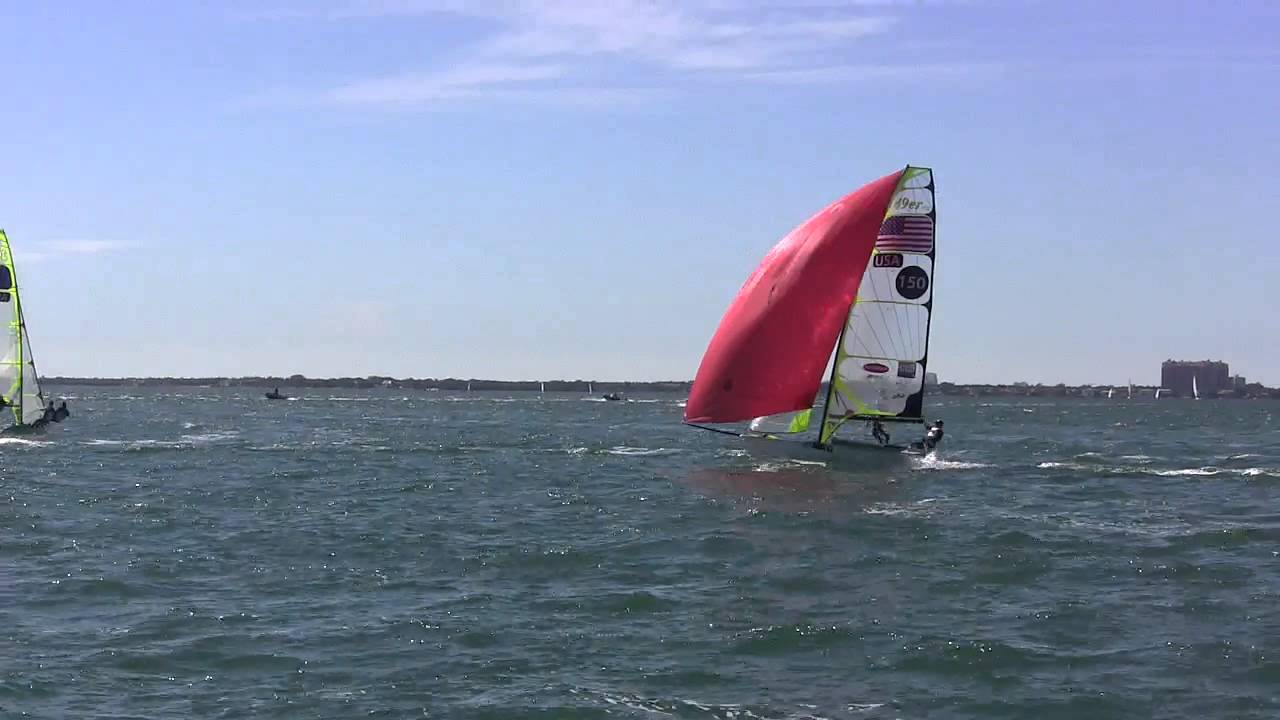 2014 North American's - 49er - Race 4 - Leeward Marks