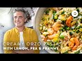 CREAMY Orzo Shrimp Pasta!